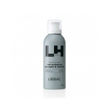 Lierac Homme Espuma de Afeitar 150 ml es una espuma de afeitar para hombres que suaviza, hidrata, fortalece y calma la piel. Su base espumante está compuesta por tulipán negro y bayas de Sichuan. LIERAC ESPUMA AFEITADO HOMME 150 ML