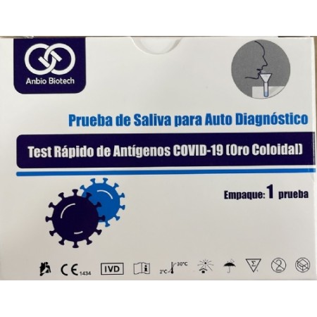 TEST RAPIDO DE ANTIGENOS COVID-19 SALIVA ANBIO BIOTECH - 1 TEST RAPIDO DE ANTIGENOS COVID-19 SALIVA ANBIO BIOTECH - 1