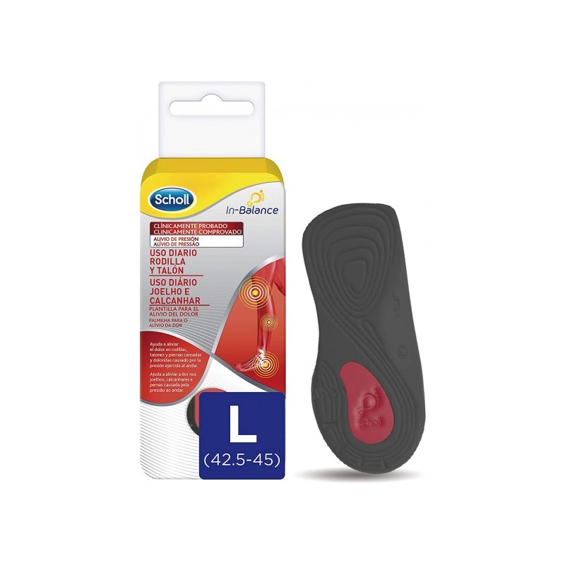 DR. SCHOLL PLANTILLAS IN-BALANCE ZONA TALON-RODILLA L  - 1