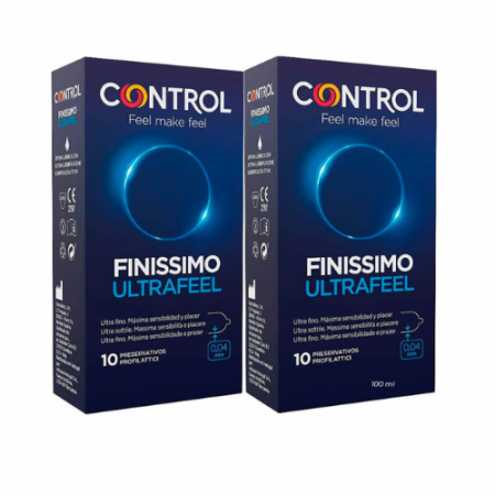 CONTROL PROFILACTICO FINISSIMO ULTRAFEEL 2 X 10 UNIDADES  - 1
