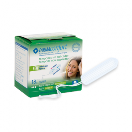 FARMACONFORT TAMPONES SIN APLICADOR SUPER 18 UD  - 1