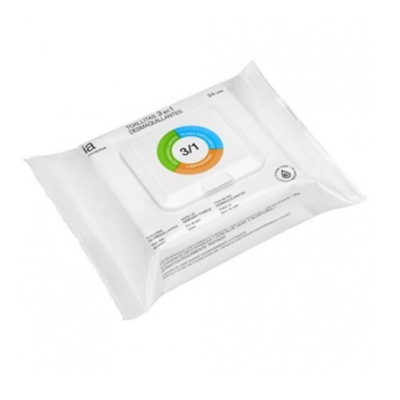 INTERAPOTHEK  TOALLITAS 3 EN 1 DESMAQUILLADORAS  - 1